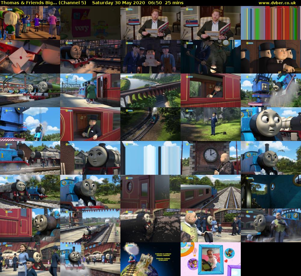 Thomas & Friends Big... (Channel 5) Saturday 30 May 2020 06:50 - 07:15