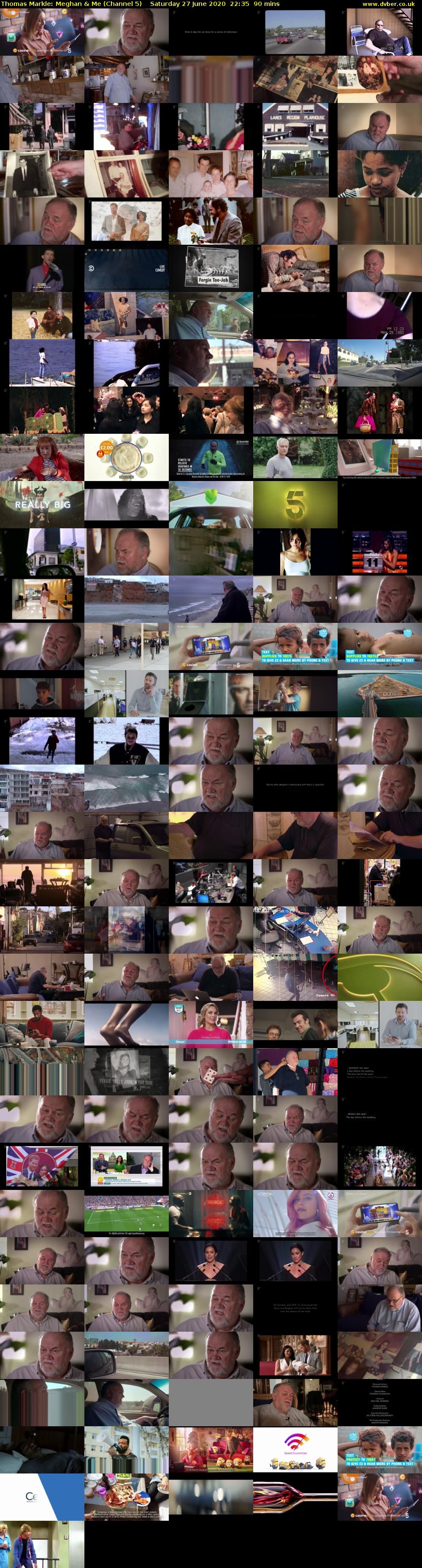 Thomas Markle: Meghan & Me (Channel 5) Saturday 27 June 2020 22:35 - 00:05