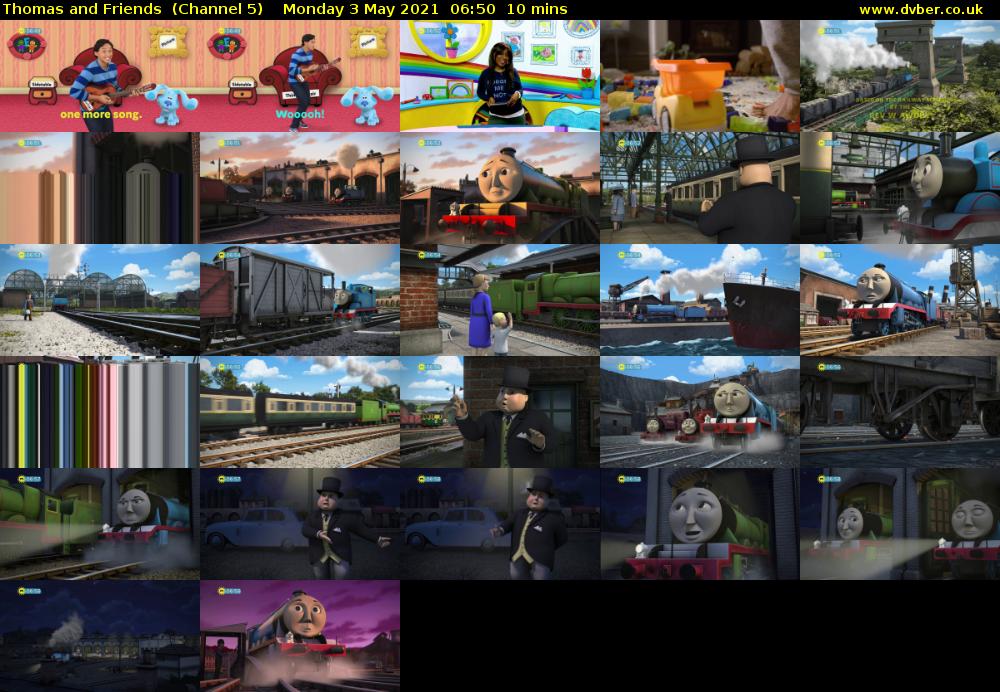 Thomas and Friends  (Channel 5) Monday 3 May 2021 06:50 - 07:00