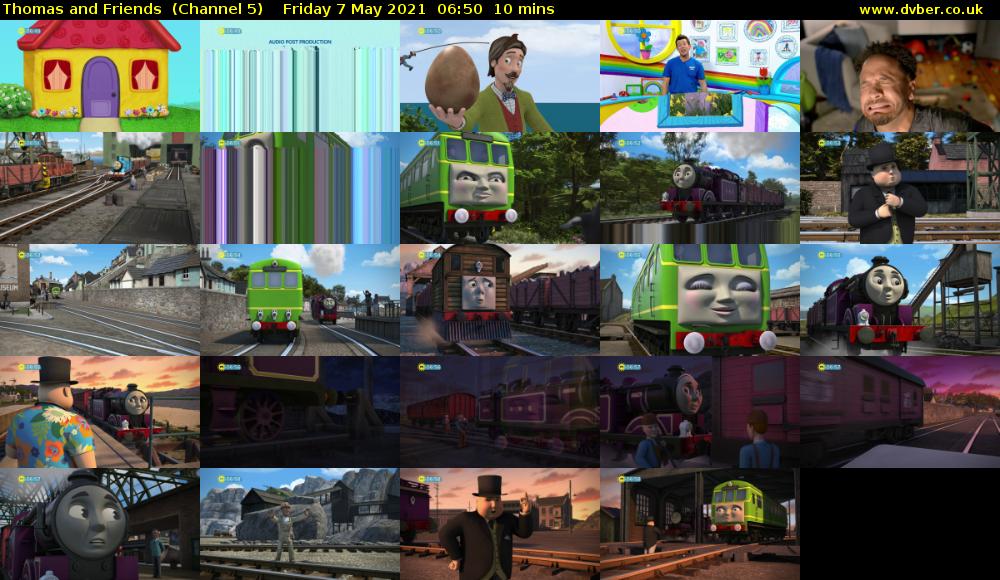 Thomas and Friends  (Channel 5) Friday 7 May 2021 06:50 - 07:00