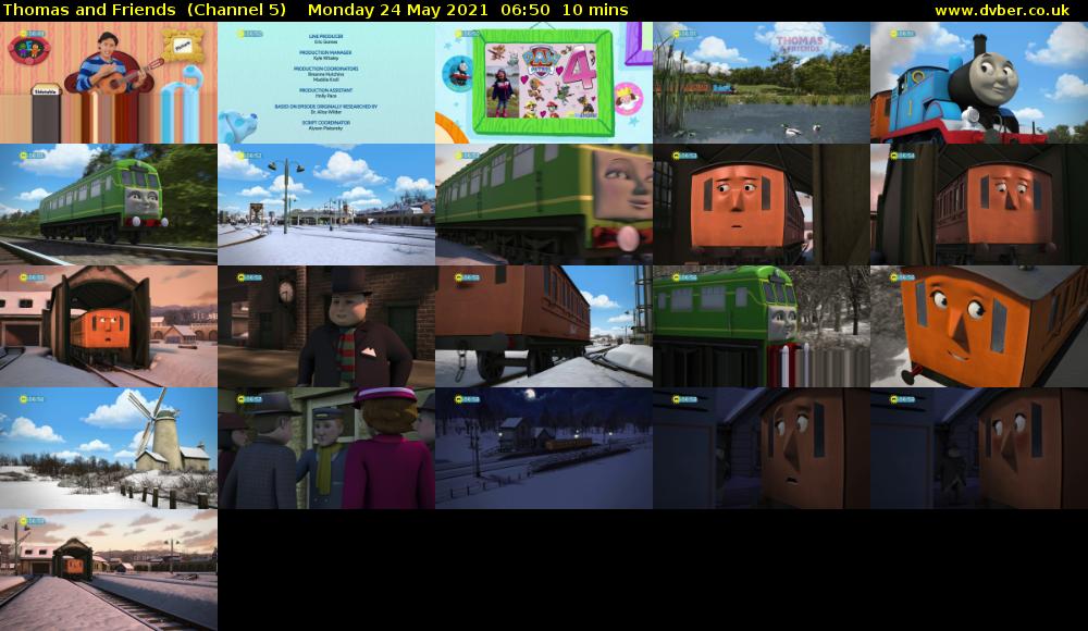 Thomas and Friends  (Channel 5) Monday 24 May 2021 06:50 - 07:00
