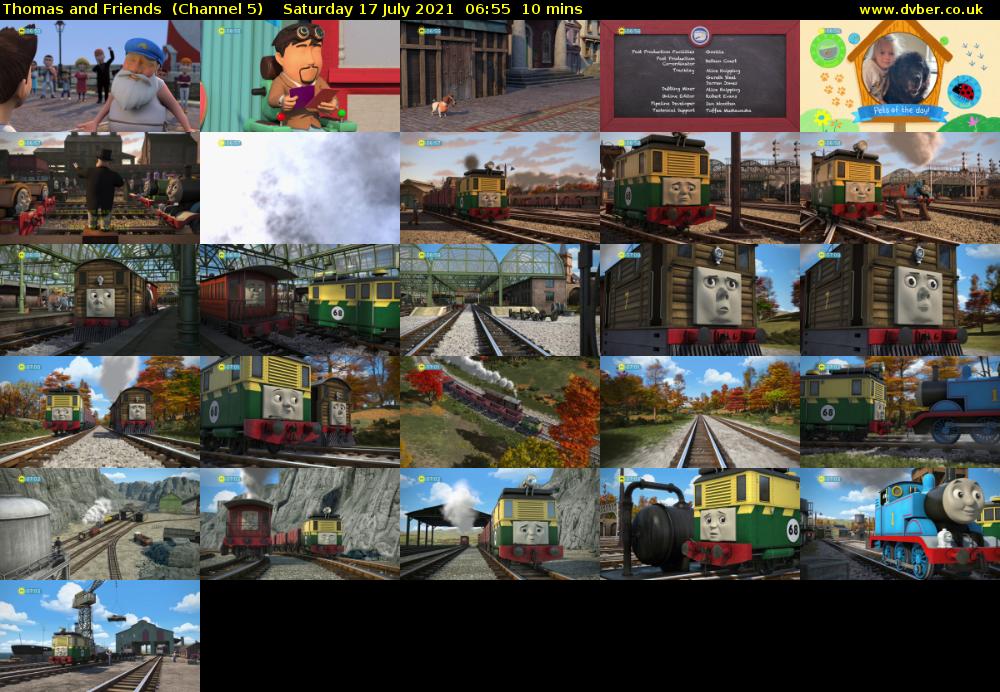 Thomas and Friends  (Channel 5) Saturday 17 July 2021 06:55 - 07:05