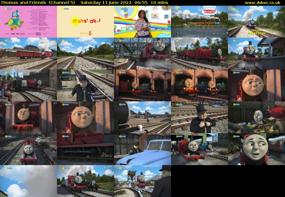 Thomas and Friends  (Channel 5) Saturday 11 June 2022 06:55 - 07:05