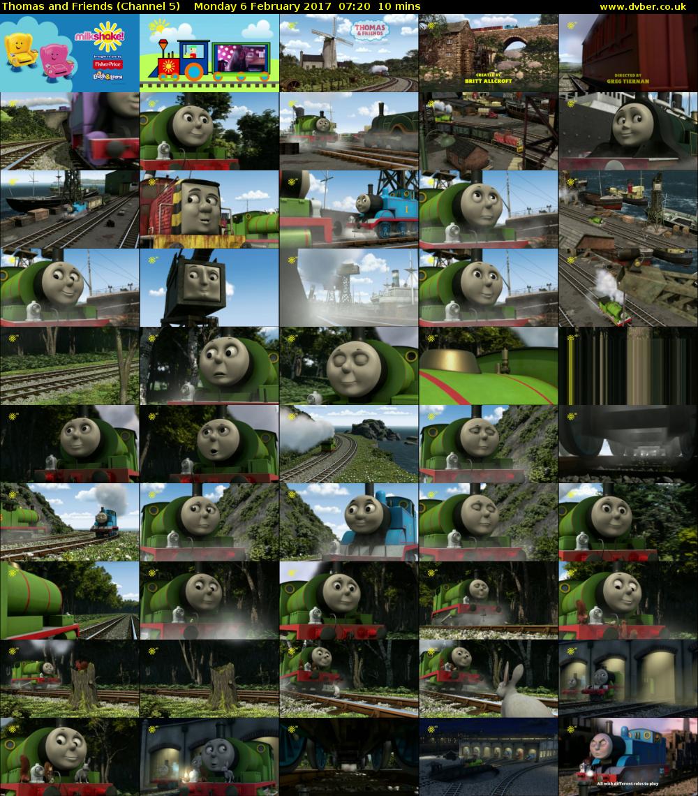 Thomas and Friends (Channel 5) Monday 6 February 2017 07:20 - 07:30