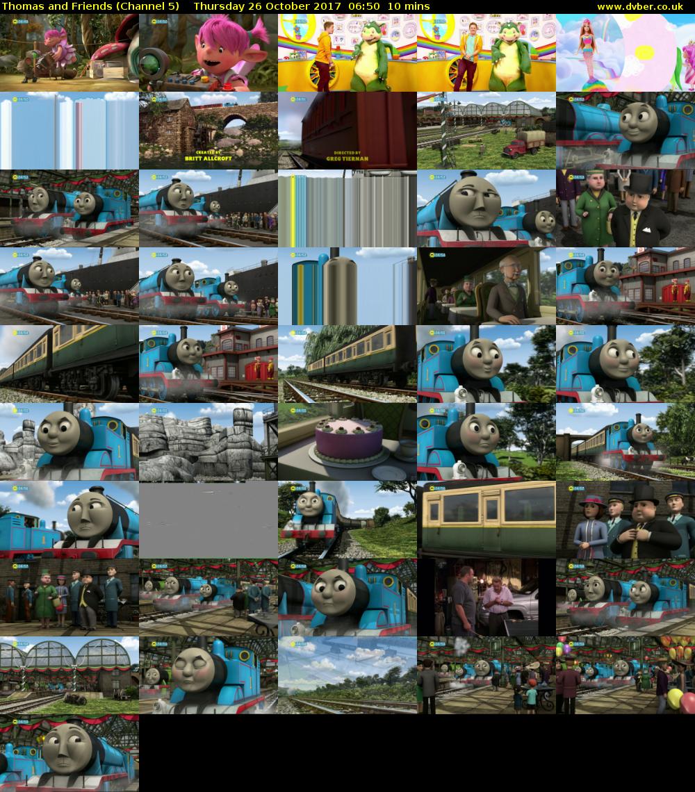 Thomas and Friends (Channel 5) Thursday 26 October 2017 06:50 - 07:00