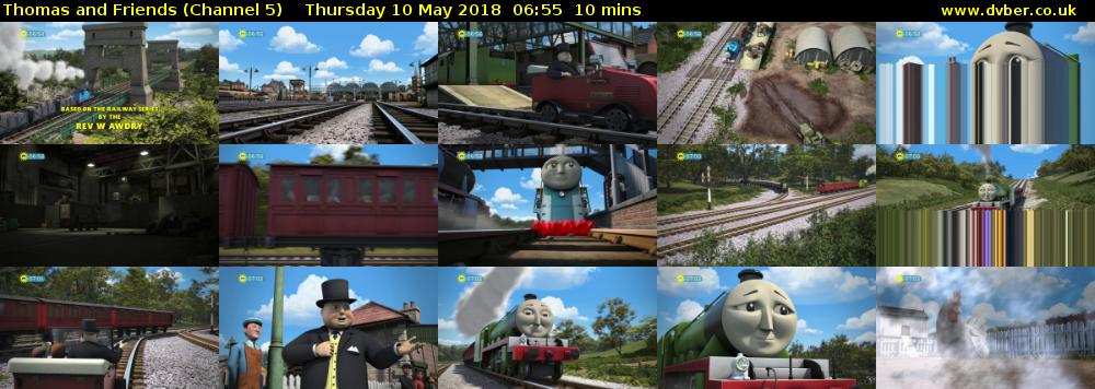 Thomas and Friends (Channel 5) Thursday 10 May 2018 06:55 - 07:05