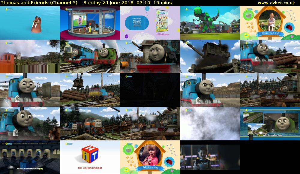 Thomas and Friends (Channel 5) Sunday 24 June 2018 07:10 - 07:25