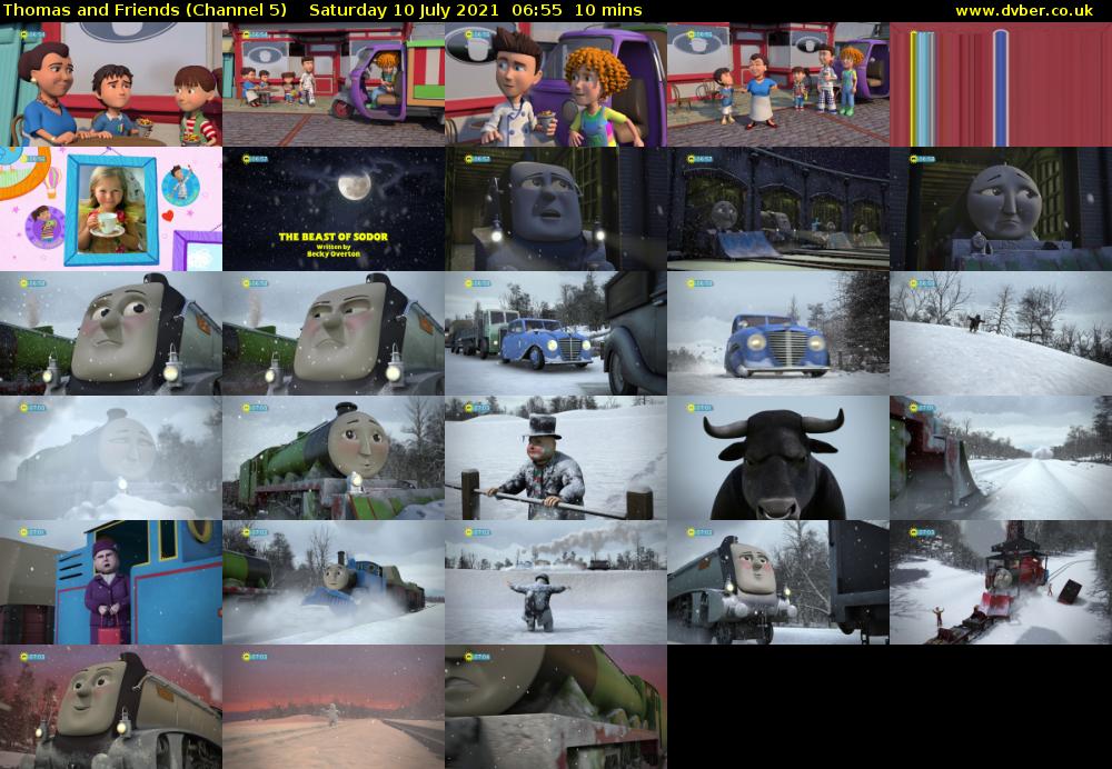 Thomas and Friends (Channel 5) Saturday 10 July 2021 06:55 - 07:05
