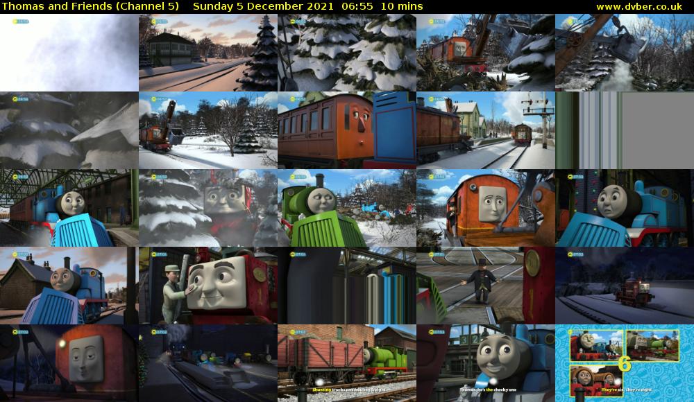 Thomas and Friends (Channel 5) Sunday 5 December 2021 06:55 - 07:05