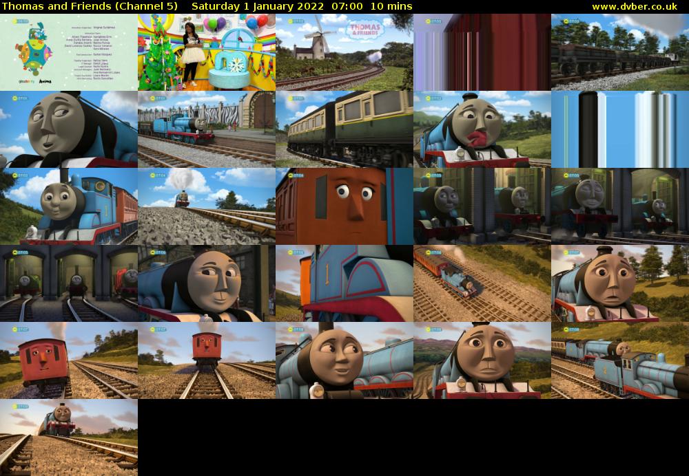 Thomas and Friends (Channel 5) Saturday 1 January 2022 07:00 - 07:10