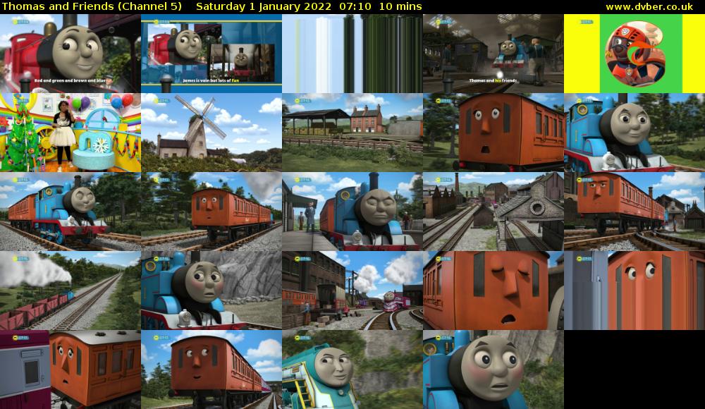 Thomas and Friends (Channel 5) Saturday 1 January 2022 07:10 - 07:20