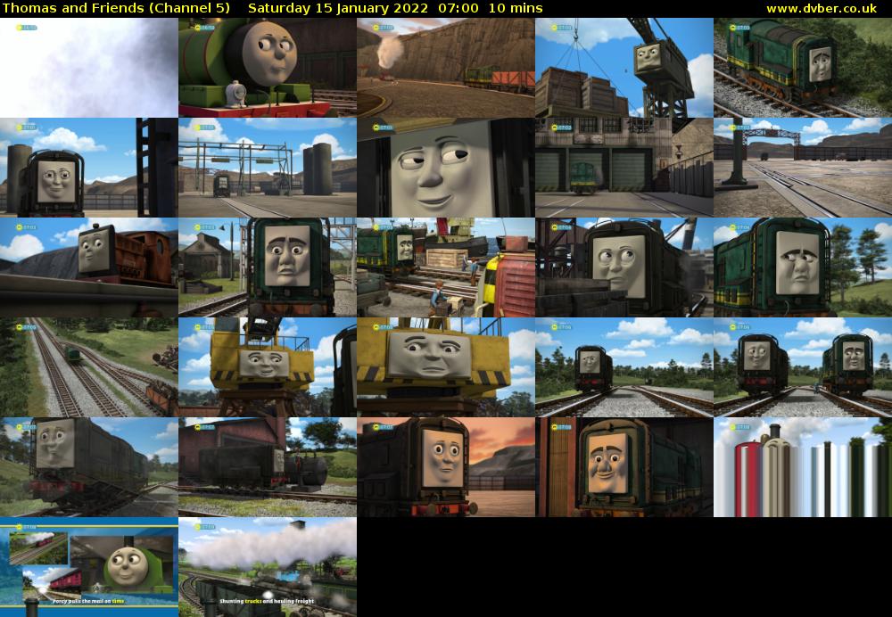 Thomas and Friends (Channel 5) Saturday 15 January 2022 07:00 - 07:10