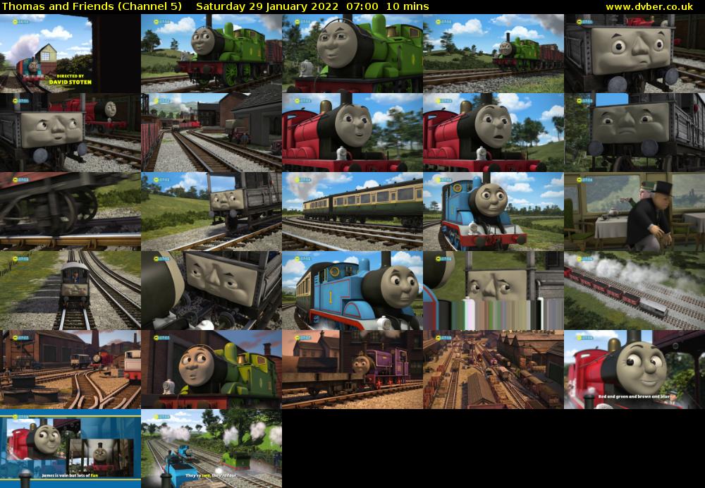 Thomas and Friends (Channel 5) Saturday 29 January 2022 07:00 - 07:10