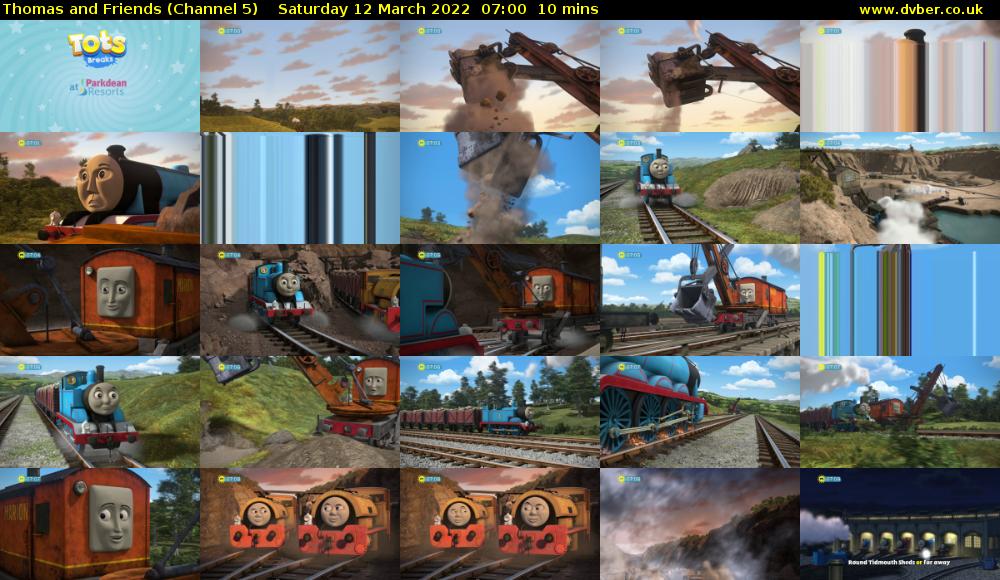 Thomas and Friends (Channel 5) Saturday 12 March 2022 07:00 - 07:10