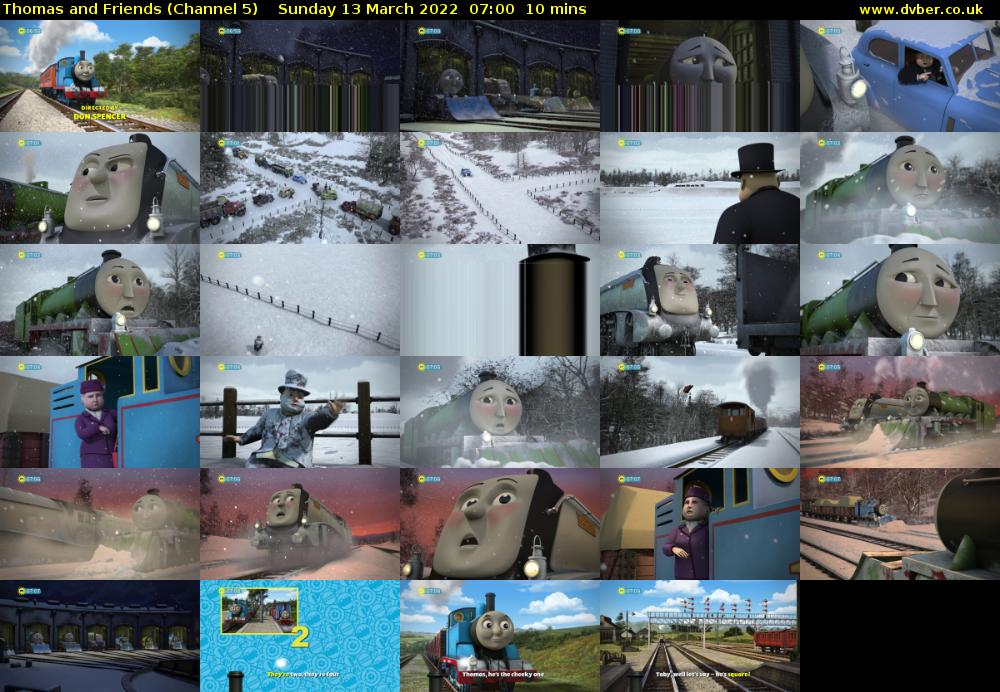 Thomas and Friends (Channel 5) Sunday 13 March 2022 07:00 - 07:10