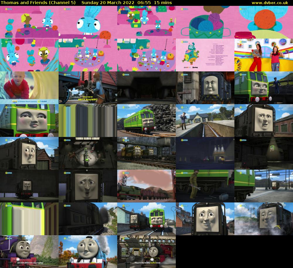 Thomas and Friends (Channel 5) Sunday 20 March 2022 06:55 - 07:10