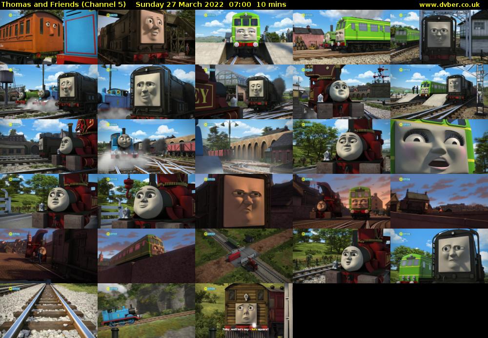 Thomas and Friends (Channel 5) Sunday 27 March 2022 07:00 - 07:10