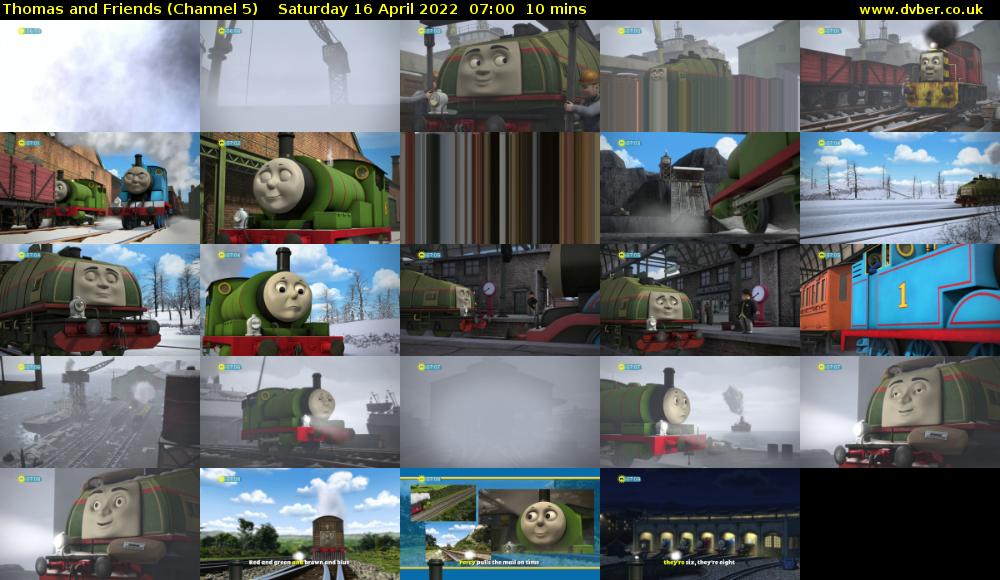 Thomas and Friends (Channel 5) Saturday 16 April 2022 07:00 - 07:10
