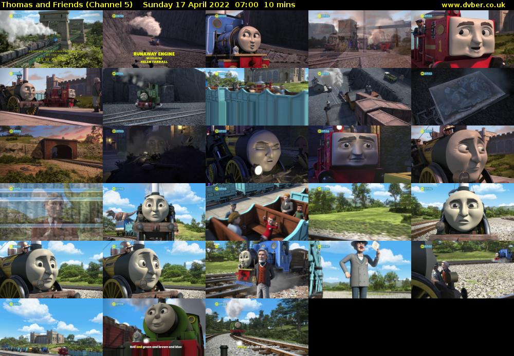 Thomas and Friends (Channel 5) Sunday 17 April 2022 07:00 - 07:10