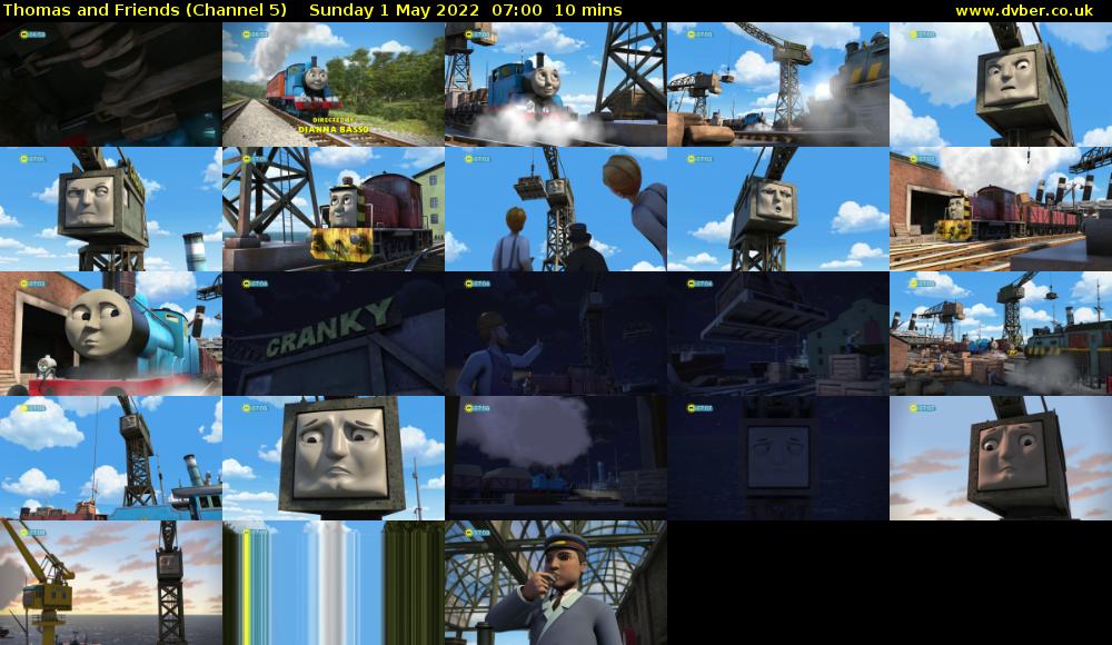 Thomas and Friends (Channel 5) Sunday 1 May 2022 07:00 - 07:10