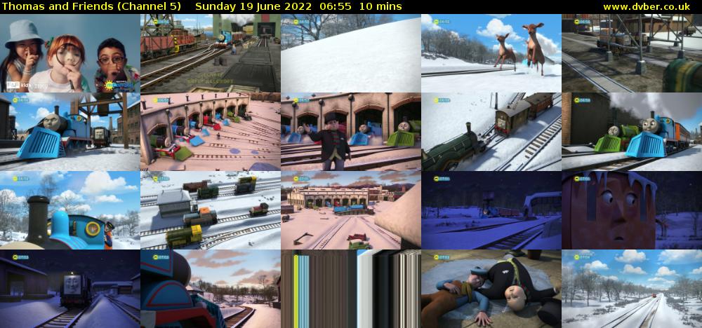 Thomas and Friends (Channel 5) Sunday 19 June 2022 06:55 - 07:05