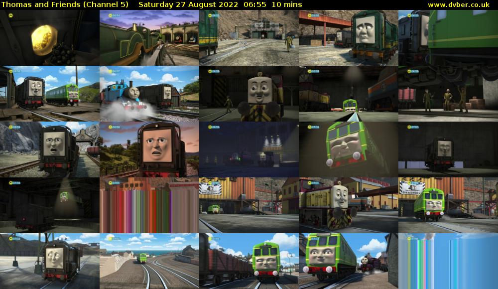 Thomas and Friends (Channel 5) Saturday 27 August 2022 06:55 - 07:05