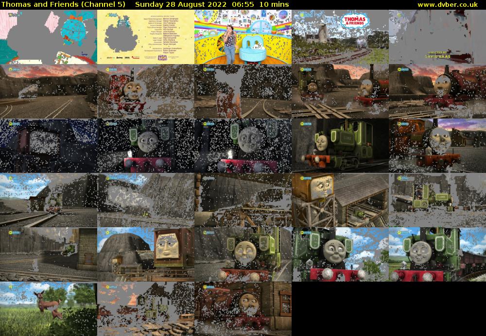 Thomas and Friends (Channel 5) Sunday 28 August 2022 06:55 - 07:05
