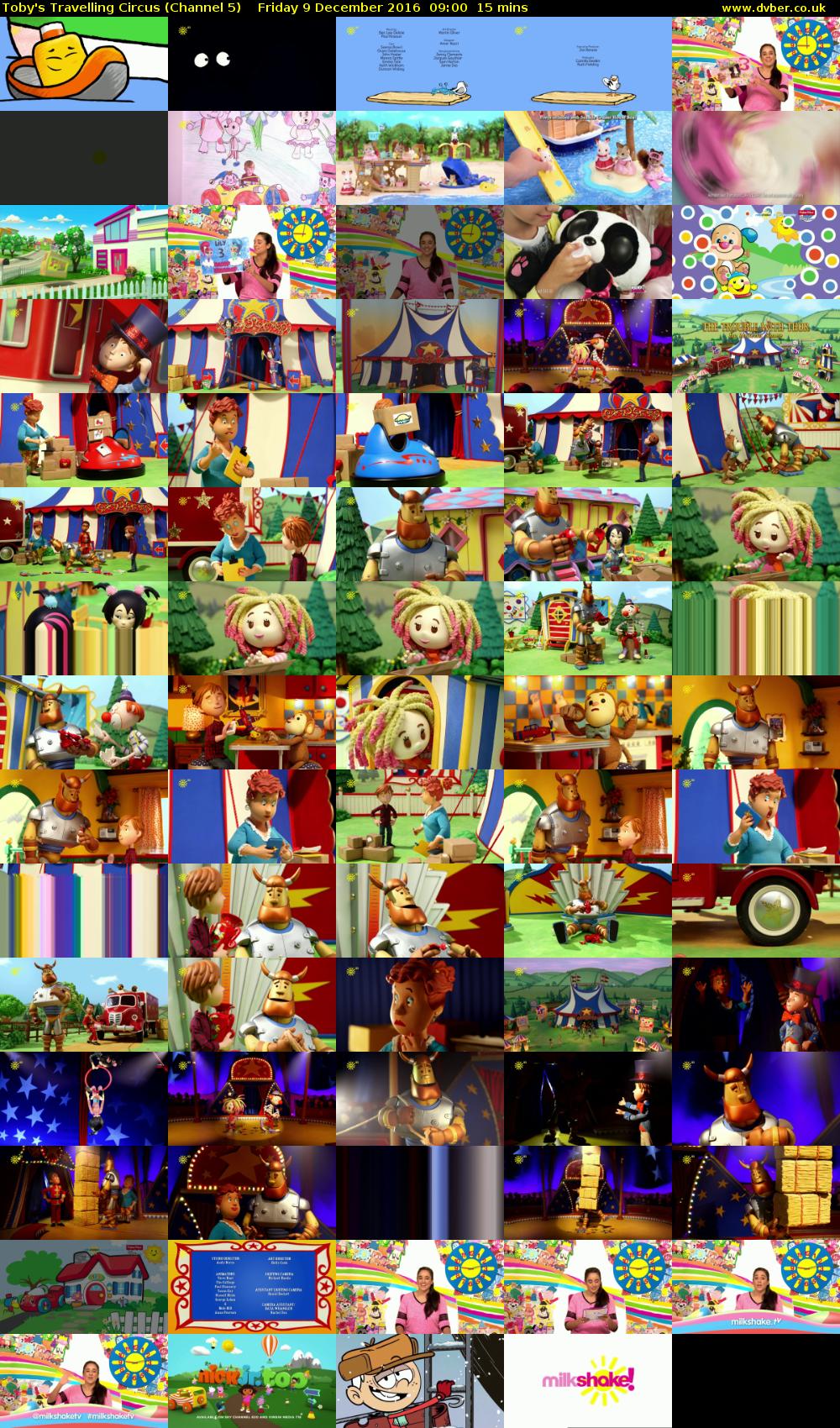 Toby's Travelling Circus (Channel 5) Friday 9 December 2016 09:00 - 09:15