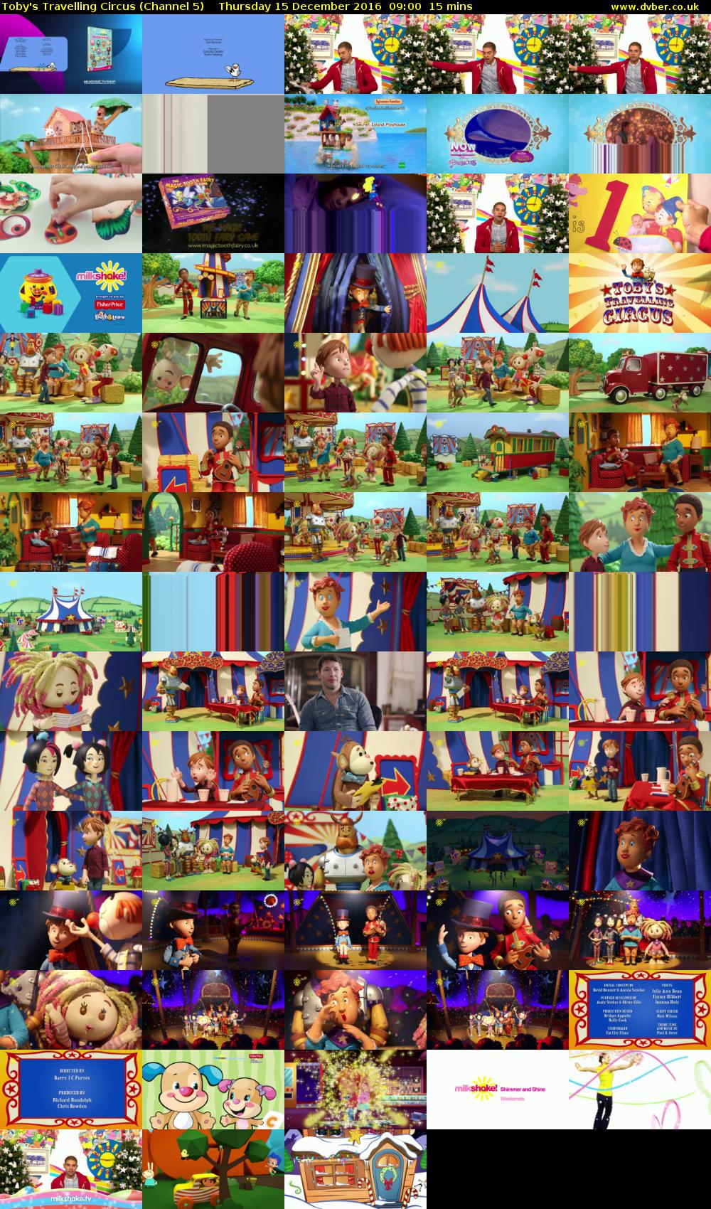 Toby's Travelling Circus (Channel 5) Thursday 15 December 2016 09:00 - 09:15