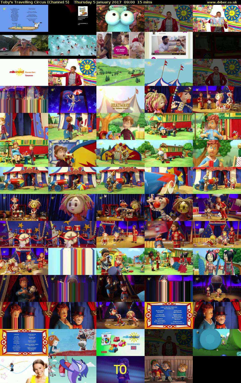 Toby's Travelling Circus (Channel 5) Thursday 5 January 2017 09:00 - 09:15