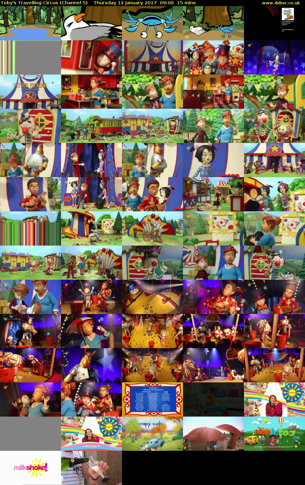 Toby's Travelling Circus (Channel 5) Thursday 12 January 2017 09:00 - 09:15