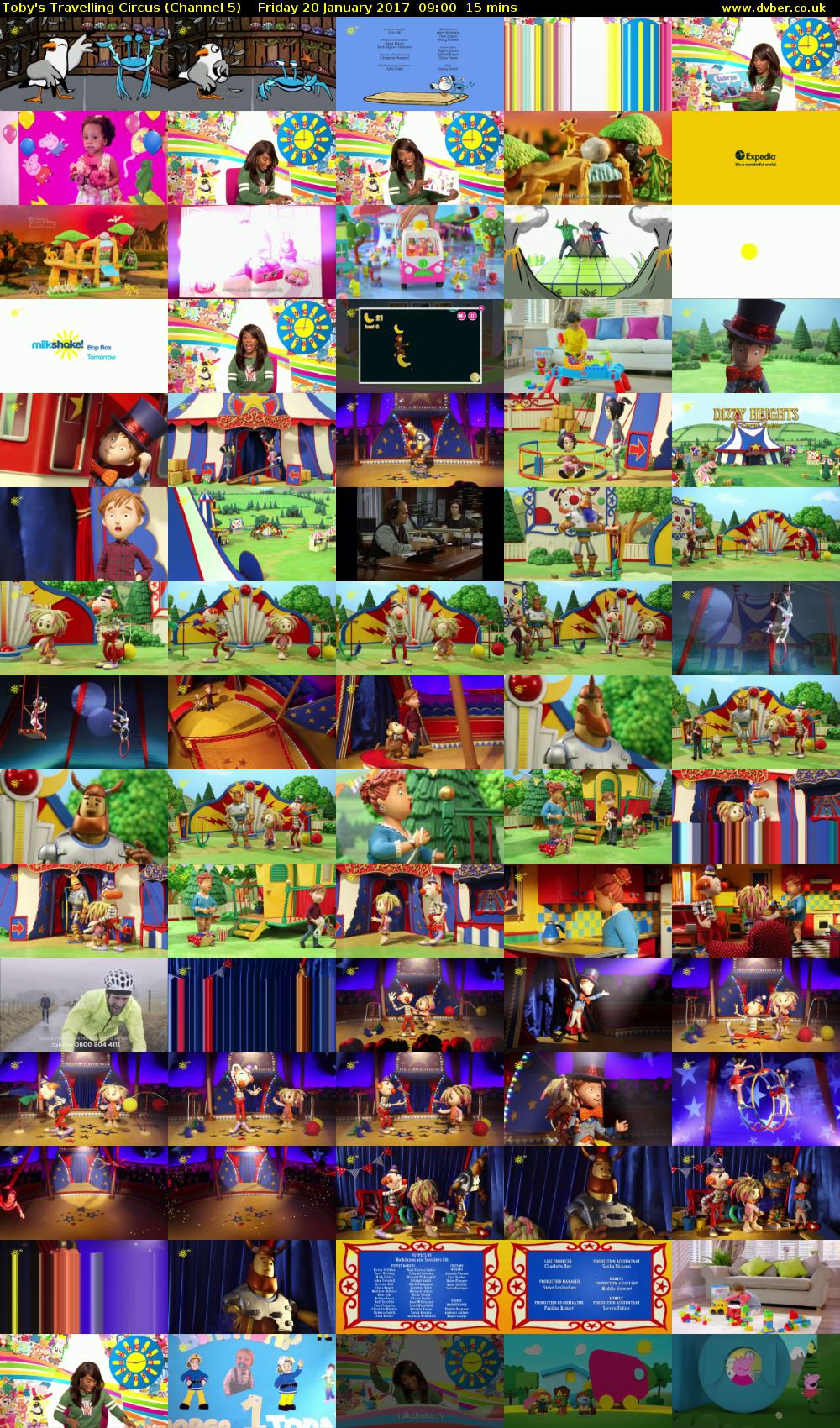 Toby's Travelling Circus (Channel 5) Friday 20 January 2017 09:00 - 09:15
