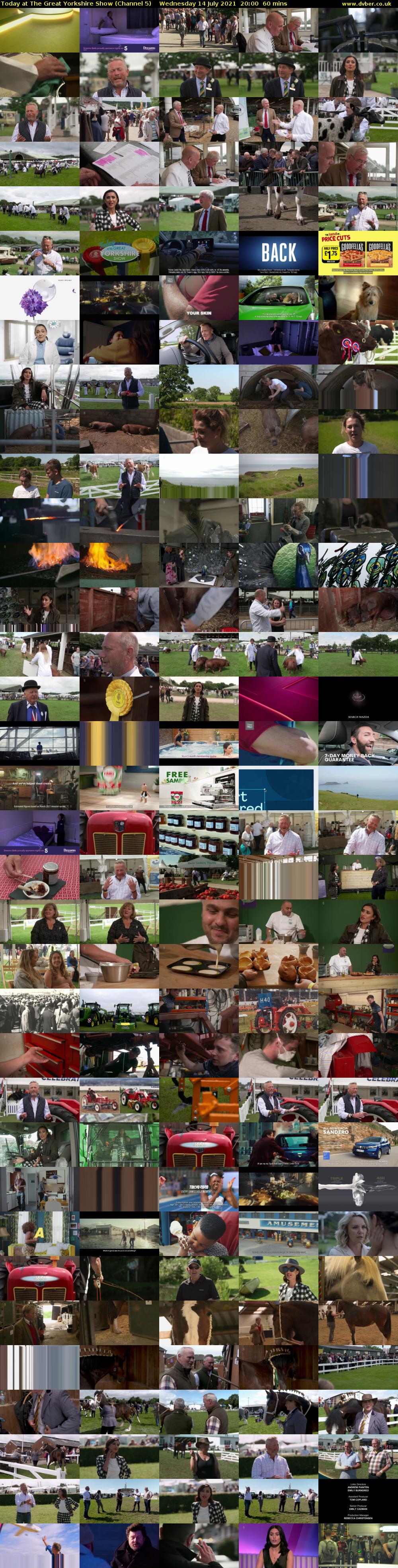 Today at The Great Yorkshire Show (Channel 5) Wednesday 14 July 2021 20:00 - 21:00