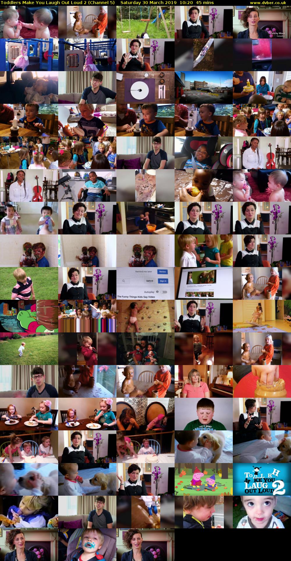 Toddlers Make You Laugh Out Loud 2 (Channel 5) Saturday 30 March 2019 10:20 - 11:05