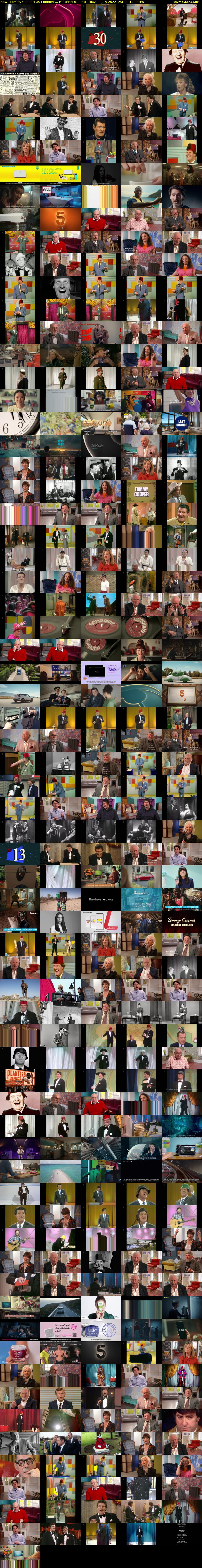 Tommy Cooper: 30 Funniest... (Channel 5) Saturday 30 July 2022 20:00 - 22:00