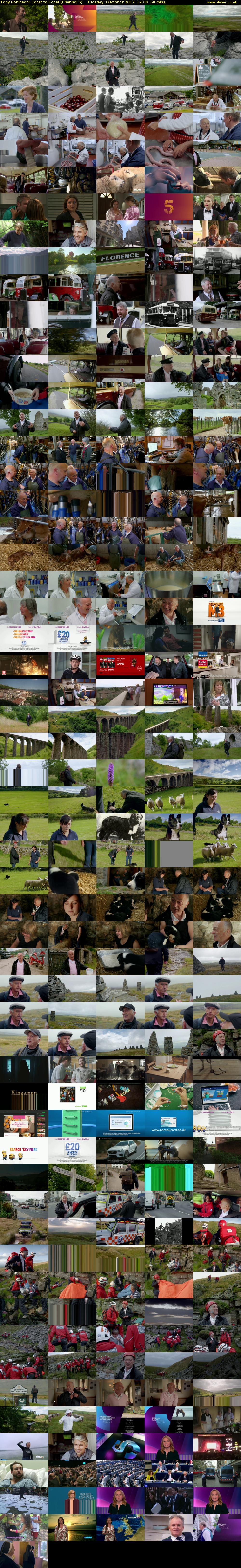 Tony Robinson: Coast to Coast (Channel 5) Tuesday 3 October 2017 19:00 - 20:00