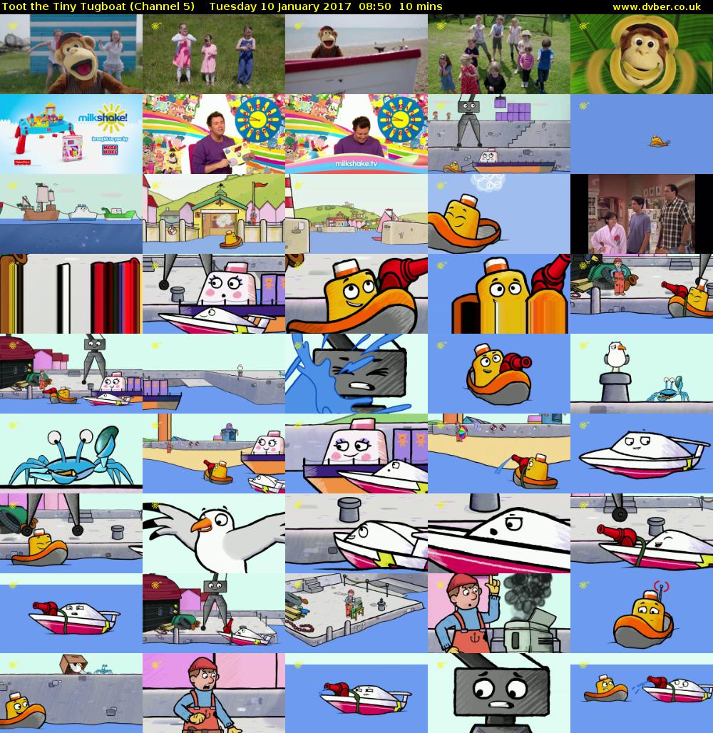 Toot the Tiny Tugboat (Channel 5) Tuesday 10 January 2017 08:50 - 09:00