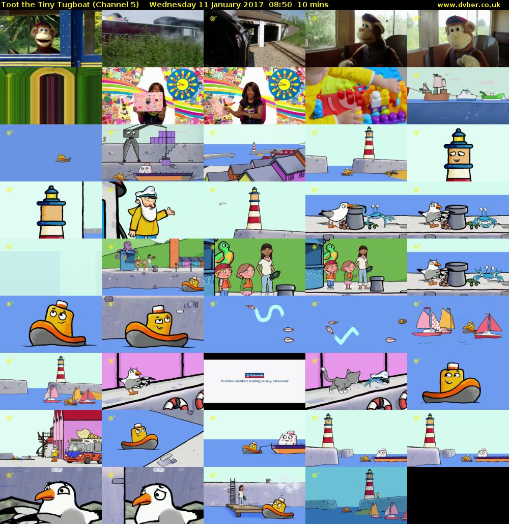 Toot the Tiny Tugboat (Channel 5) Wednesday 11 January 2017 08:50 - 09:00