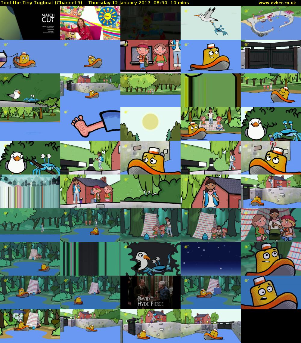 Toot the Tiny Tugboat (Channel 5) Thursday 12 January 2017 08:50 - 09:00