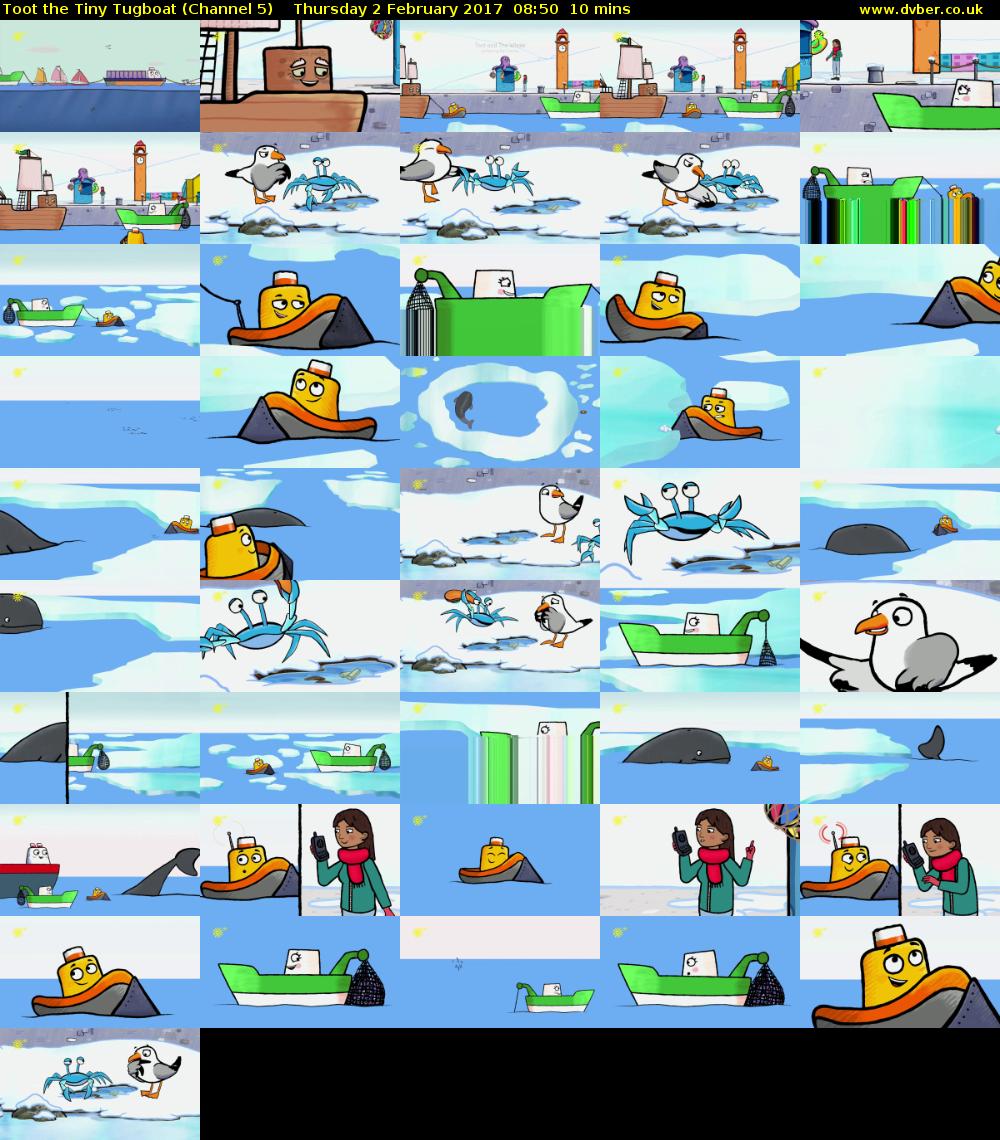 Toot the Tiny Tugboat (Channel 5) Thursday 2 February 2017 08:50 - 09:00