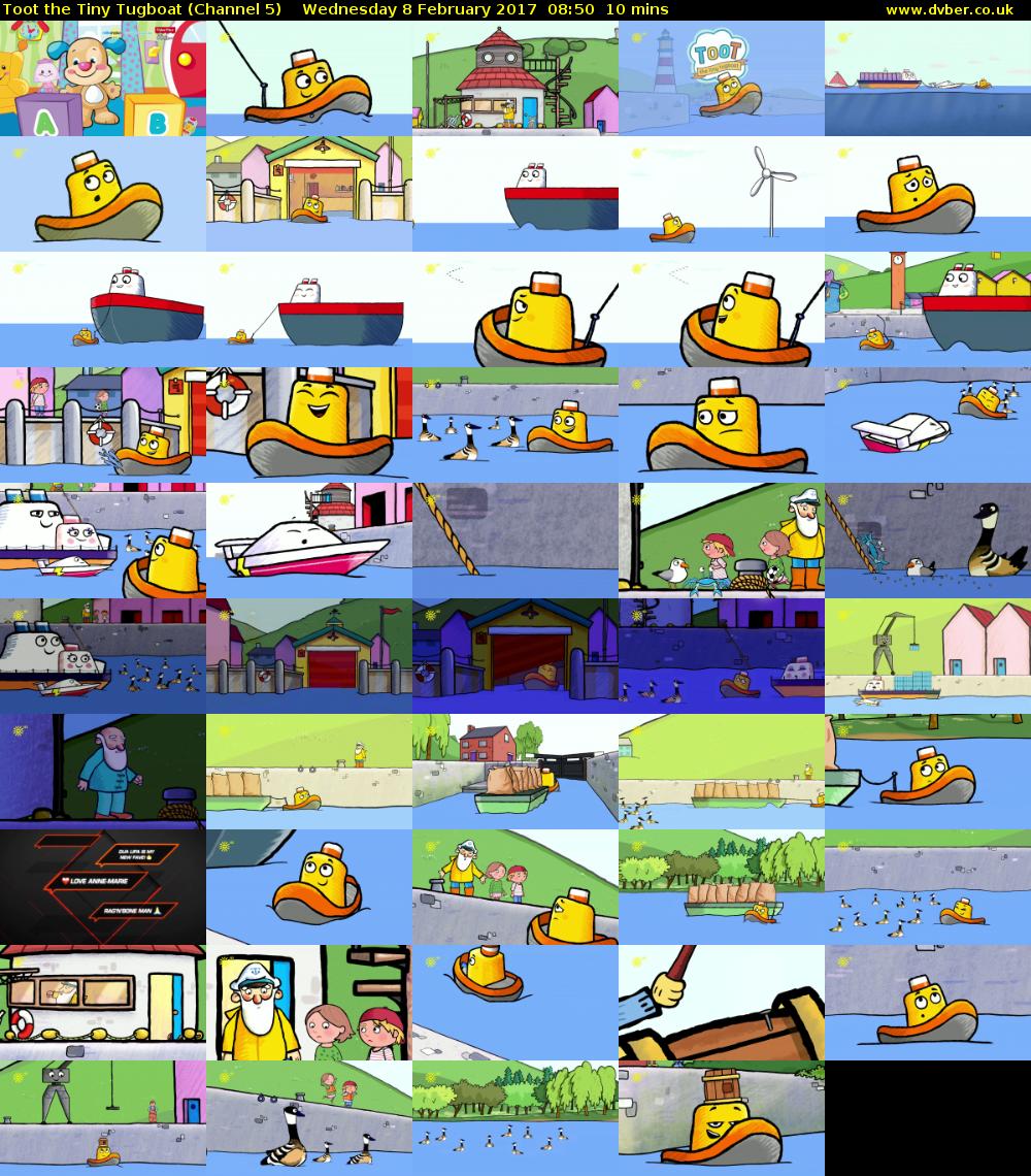 Toot the Tiny Tugboat (Channel 5) Wednesday 8 February 2017 08:50 - 09:00