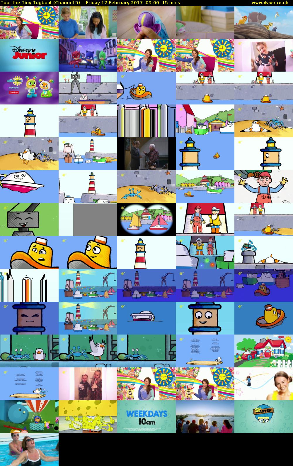 Toot the Tiny Tugboat (Channel 5) Friday 17 February 2017 09:00 - 09:15