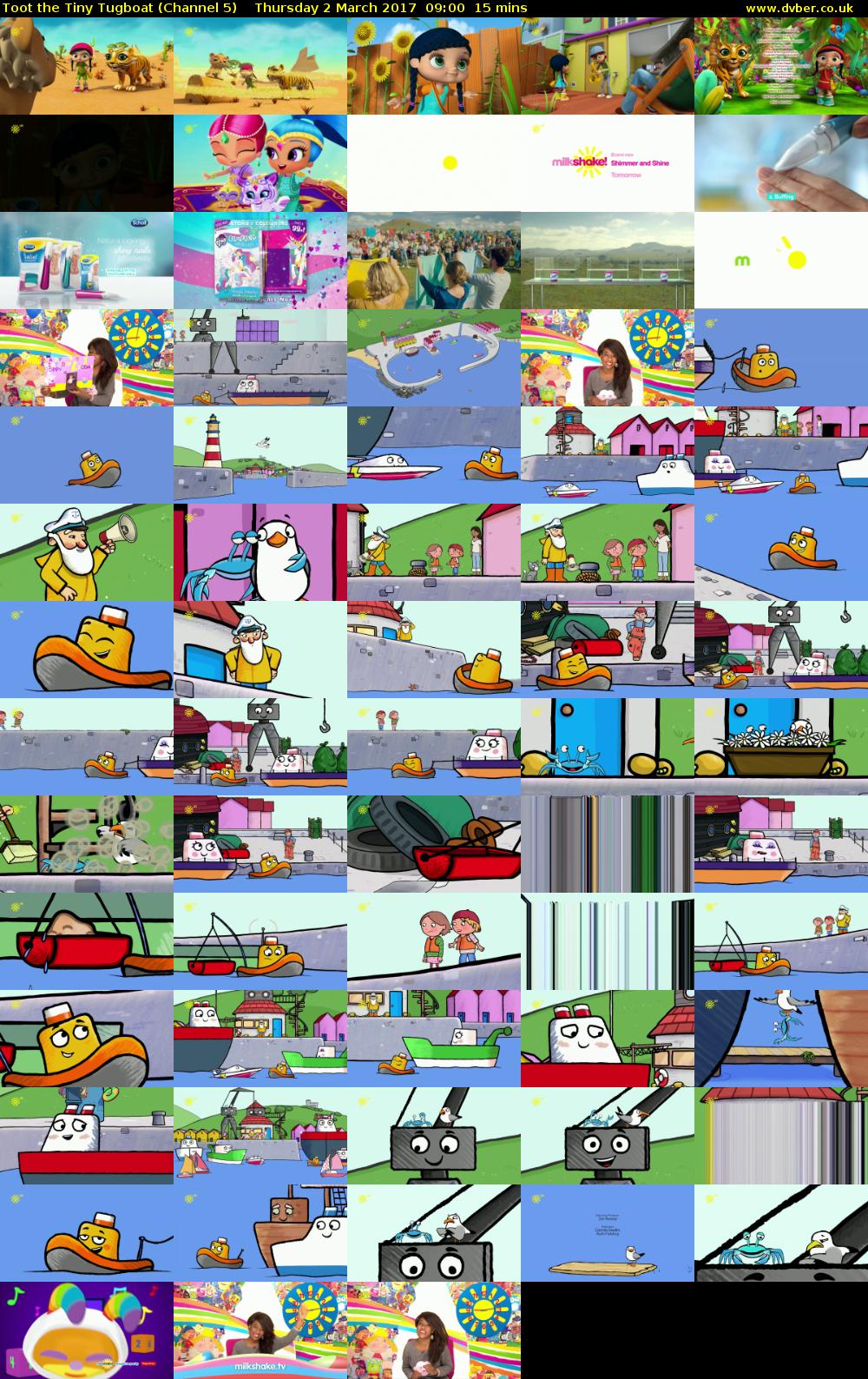 Toot the Tiny Tugboat (Channel 5) Thursday 2 March 2017 09:00 - 09:15