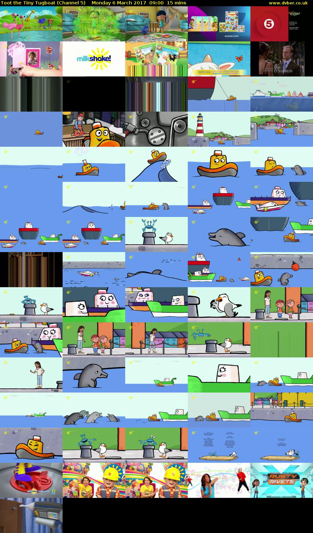 Toot the Tiny Tugboat (Channel 5) Monday 6 March 2017 09:00 - 09:15
