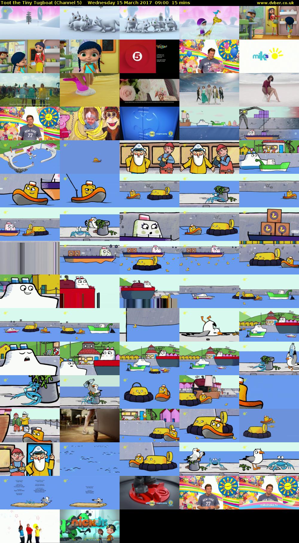 Toot the Tiny Tugboat (Channel 5) Wednesday 15 March 2017 09:00 - 09:15