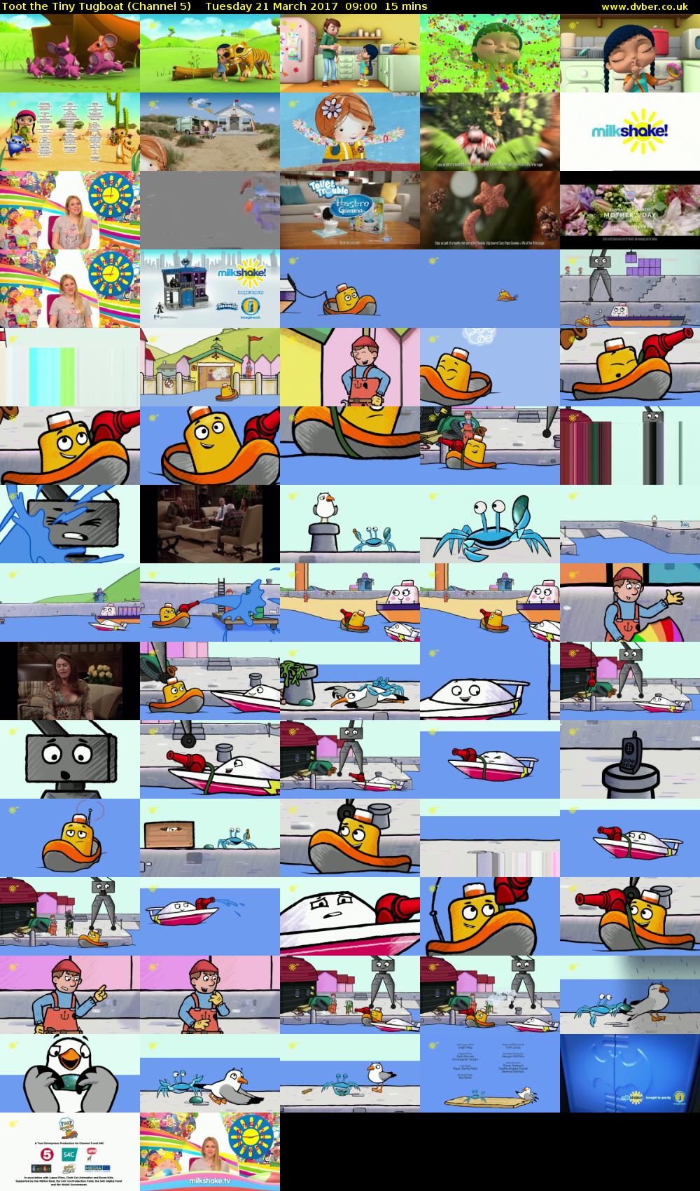 Toot the Tiny Tugboat (Channel 5) Tuesday 21 March 2017 09:00 - 09:15