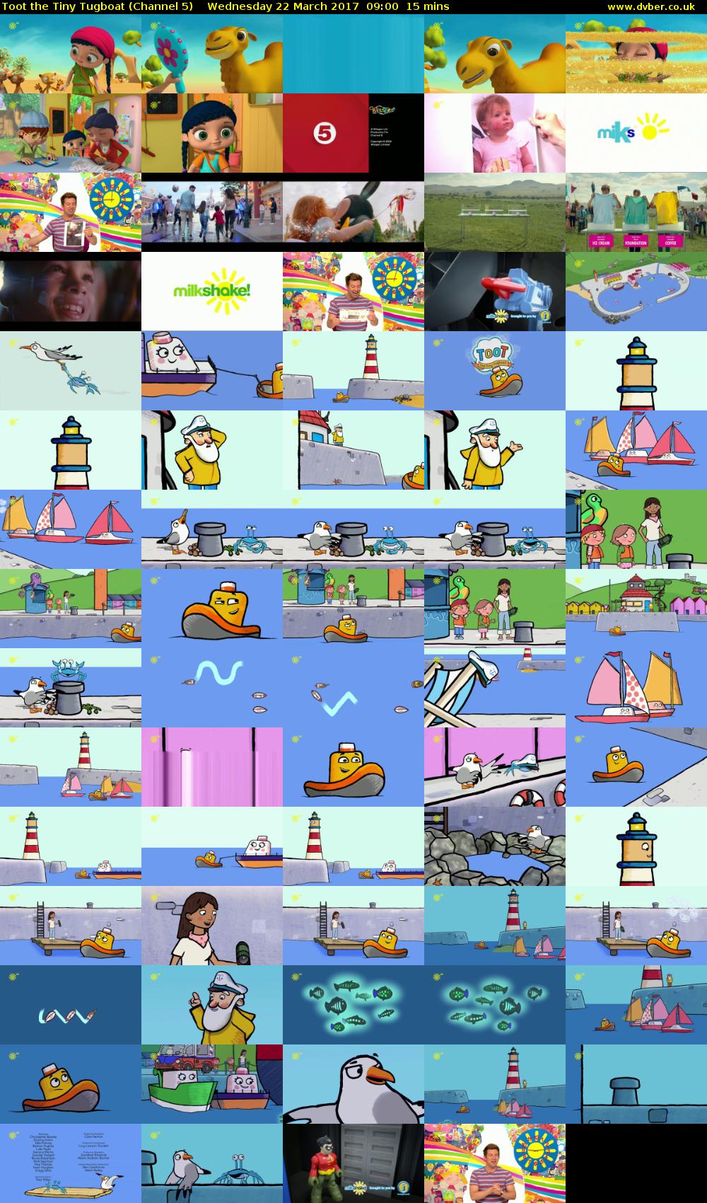 Toot the Tiny Tugboat (Channel 5) Wednesday 22 March 2017 09:00 - 09:15