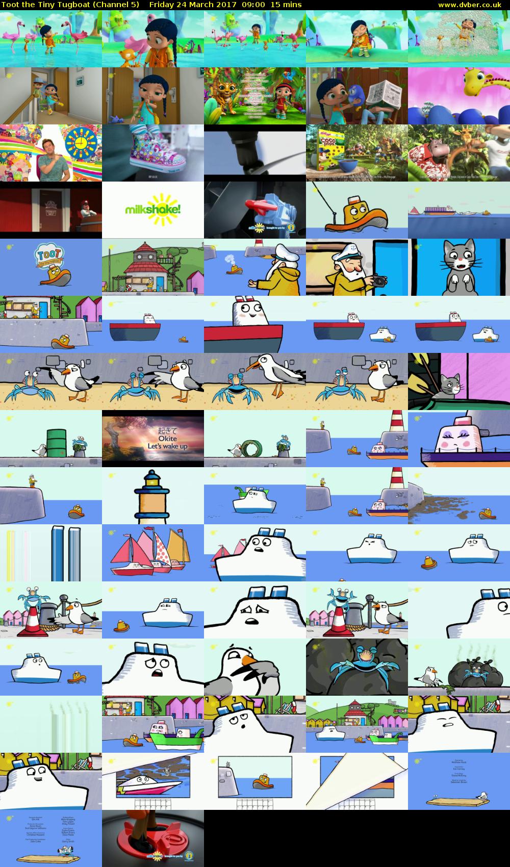 Toot the Tiny Tugboat (Channel 5) Friday 24 March 2017 09:00 - 09:15