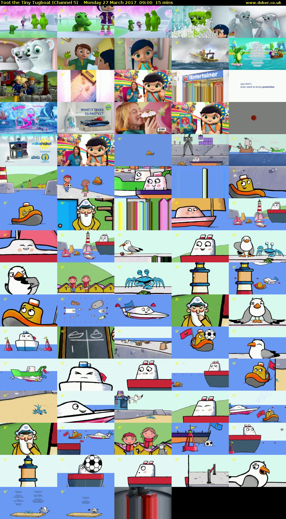 Toot the Tiny Tugboat (Channel 5) Monday 27 March 2017 09:00 - 09:15