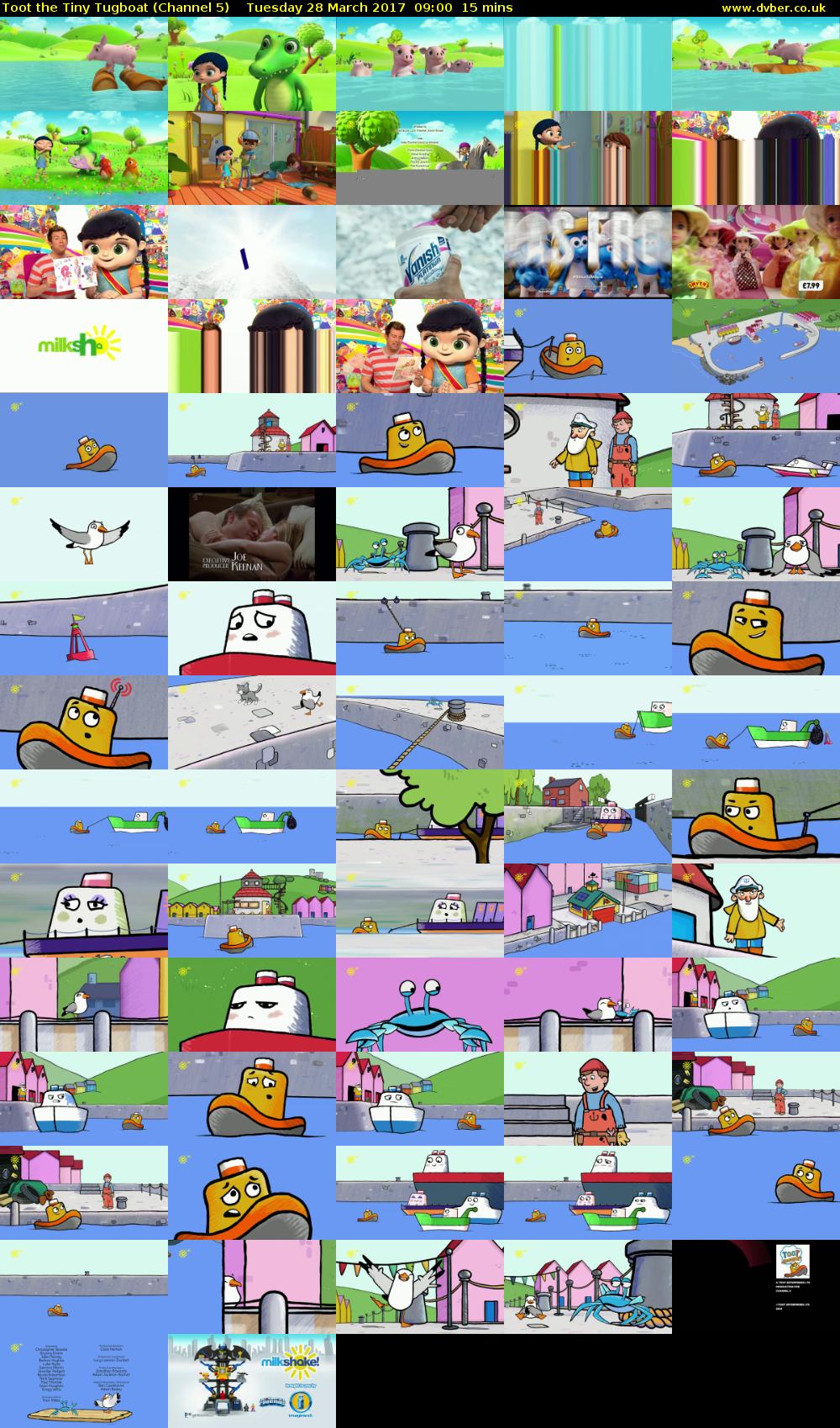 Toot the Tiny Tugboat (Channel 5) Tuesday 28 March 2017 09:00 - 09:15